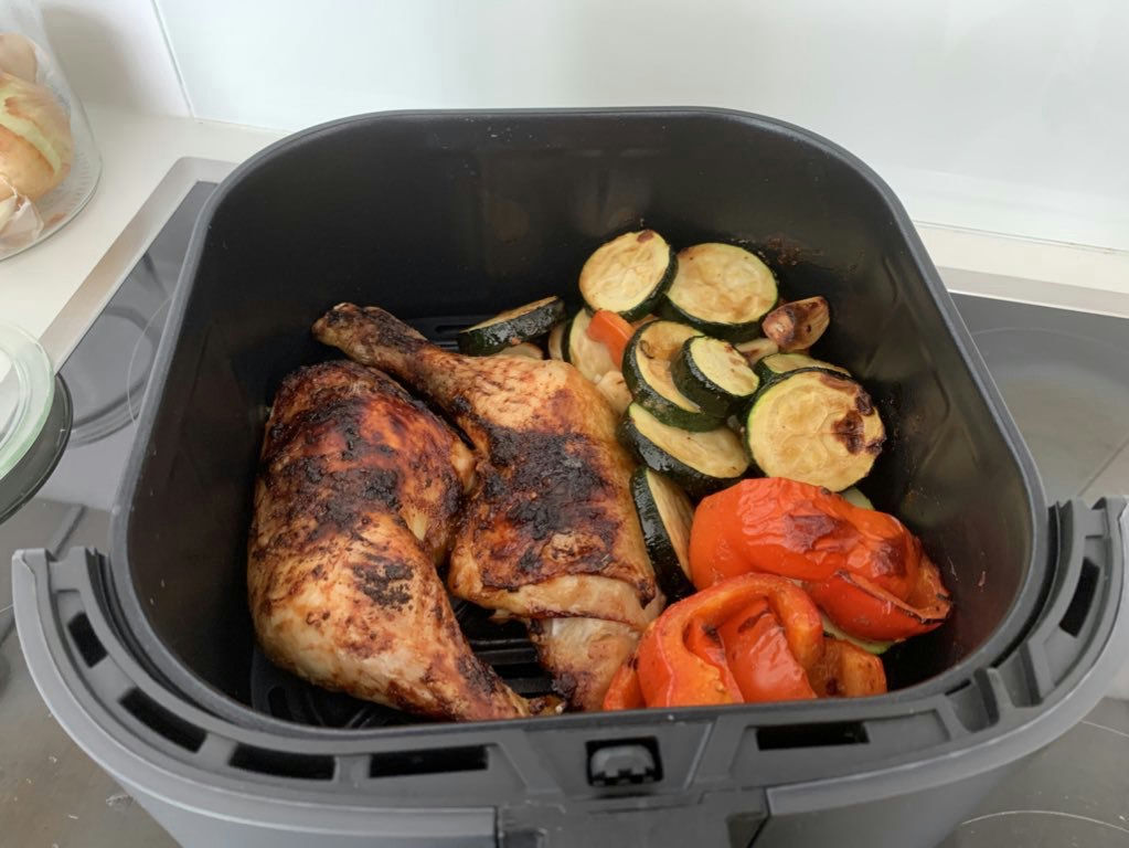 Air Fryer Chicken with Vegetables