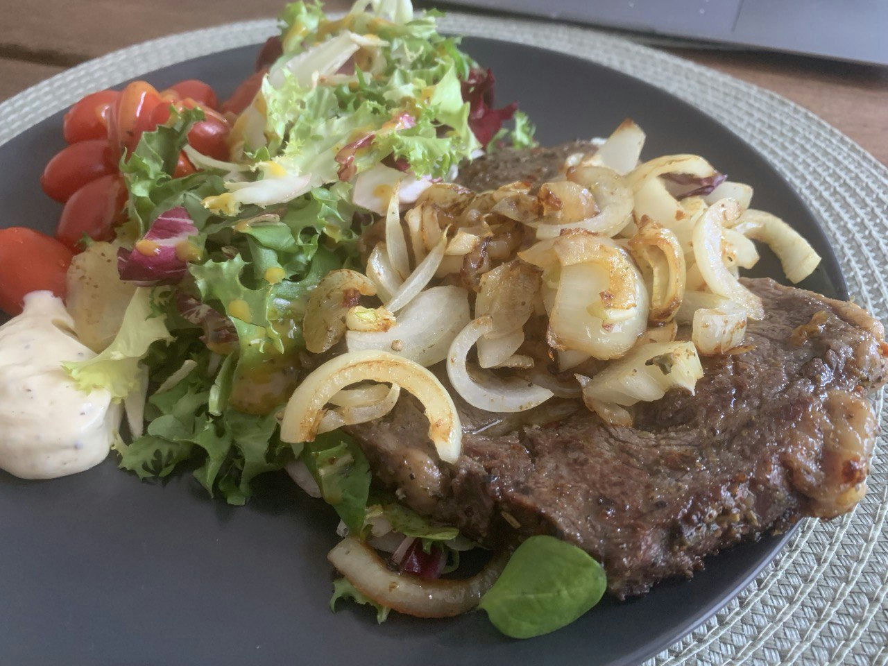 Steak with Salad